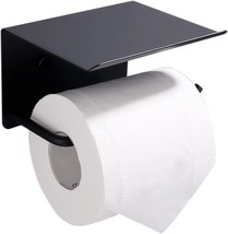 Toilet Paper Holder with Phone Shelf SUS 304 Toilet Paper Roll Holder - £23.18 GBP