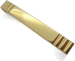 Swank Tie Bar Gold Tone Bar End Vintage Men Dress Accessories - £15.57 GBP