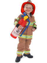 Rubies Childs Tan Firefighter Costume (Hat Not Included), Toddler - £156.57 GBP