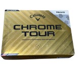 NEW 1 Dozen Callaway Chrome Tour Truvis White Golf Balls 1970 Logo - £46.70 GBP