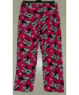 NEW WOMENS Disney Minnie Mouse HOT PINK PLUSH PAJAMA PANTS   SIZE M (8 -10) - $23.33