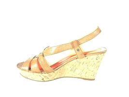 Guess Beige Strappy Slingback Wedge Sandals Heels Shoes Women&#39;s 8 M (SW1... - £15.76 GBP