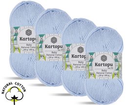 Kartopu Baby Natural Cotton,Cotton Yarn,Baby Knitting Yarn,Structure Very Soft,( - £22.64 GBP+