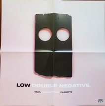 Low - Double Negative  Promo Poster 21 x 21 folded in 4s single side, new - £17.92 GBP