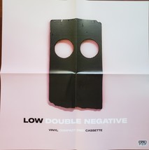 Low - Double Negative  Promo Poster 21 x 21 folded in 4s single side, new - £18.02 GBP