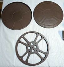 16mm Movie Film 1600’ 13.75” Goldberg Bros (GB) Reel Metal With Brown Case - £14.85 GBP