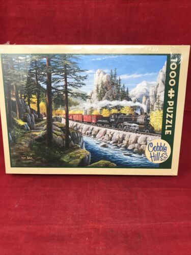 Primary image for New Sealed Cobble Hill Rounding The Horn 1000Piece Puzzle Union Pacific Train