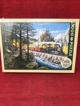 New Sealed Cobble Hill Rounding The Horn 1000Piece Puzzle Union Pacific Train - £23.69 GBP