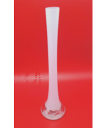Gorgeous Designs China Handblown   White Glass  Bud Vase  12&quot; - $21.69 CAD
