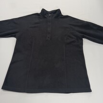 LL Bean Pullover Women’s M Black 1/4 Zip Sweatshirt Outdoor Fleece RN#71341 image 11
