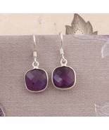 925 Sterling Silver Amethyst Gemstone handmade Women Earring - $33.90 CAD