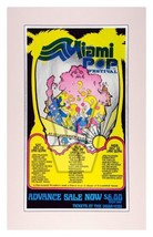 MIAMI POP 1968 POSTER 11x17 CONCERT FESTIVAL FLEETWOOD MAC STEPPENWOLF F... - $15.79