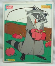 VINTAGE PLAYSKOOL  Disney POCAHONTAS MEEKO Racoon WOODEN FRAME TRAY PUZZ... - £14.67 GBP