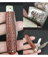 rare CASE XX knife 1940-1964 tested jigged red bone Old 2 blade &quot;BARE HEAD&quot; - $149.99
