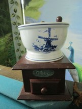 BLUE DELFT COFFEE GRINDER AND WOOD Compatible with BOX 8 x 7&quot; original - $1,397.87 MXN