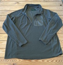 Ducks Unlimited Men’s 1/4 Zip Pullover Top Size 2XL Green Dd - $17.72