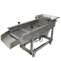  220V Full Stainless Steel Linear Vibrating Screen with 6mm Mesh  - $1,559.58