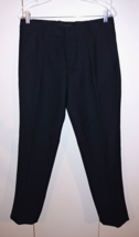 Gap Men&#39;s Tailored Straight Fit Wool Blend CHARCOAL/BLACK Pinstripe PANTS-31x30 - £13.23 GBP
