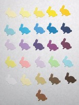 TINY or MEDIUM BUNNY RABBIT Set Lot of 60 pieces Punch Cutouts punch-out... - $5.22+