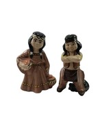 Vintage Native American Girl and Boy Figures by Bryon Molds - £12.34 GBP