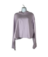 Nike Yoga Luxe Womens Cropped Fleece Hoodie Plus Size 1X Purple DN5600-530 - £48.01 GBP