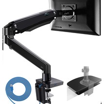 HUANUO Single Monitor Mount Stand + Steel Monitor Mount Reinforcement Pl... - £130.63 GBP