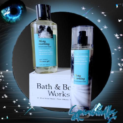 Bath & Body Works Misty morning Body Mist & Body Wash Gift Set of 2