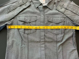 5.11 Tactical Women’s Gray Button-Up LS Fitted Shirt Front Pockets Size ... - £19.38 GBP