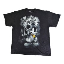 Vintage Mickey Mouse Disney Old School Rap Tee Men&#39;s 2XL Black T-Shirt - $28.90