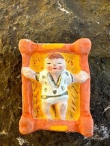 True Vintage Rustic Old Antique Hand Painted Baby Jesus Figure Christmas  - $22.54