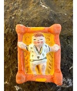 True Vintage Rustic Old Antique Hand Painted Baby Jesus Figure Christmas  - $415.11 MXN