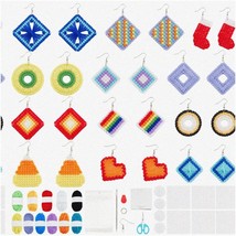 StitchCraft Earring Master Kit: 12 Pairs DIY Plastic Canvas Set with Instruction - $53.41