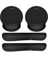 Premium Memory Foam Keyboard and Mouse Wrist Rest Pads Set- for Comforta... - £26.24 GBP