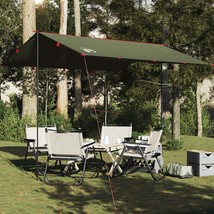 vidaXL Camping Tarp Olive Green 120.5x120.5&quot; Waterproof - $73.39