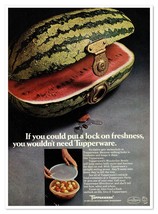 Tupperware Wonderlier Bowls Watermelon Vintage 1968 Full-Page Magazine Ad - £7.73 GBP