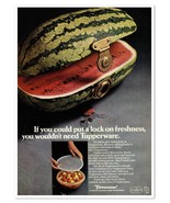 Tupperware Wonderlier Bowls Watermelon Vintage 1968 Full-Page Magazine Ad - £7.62 GBP