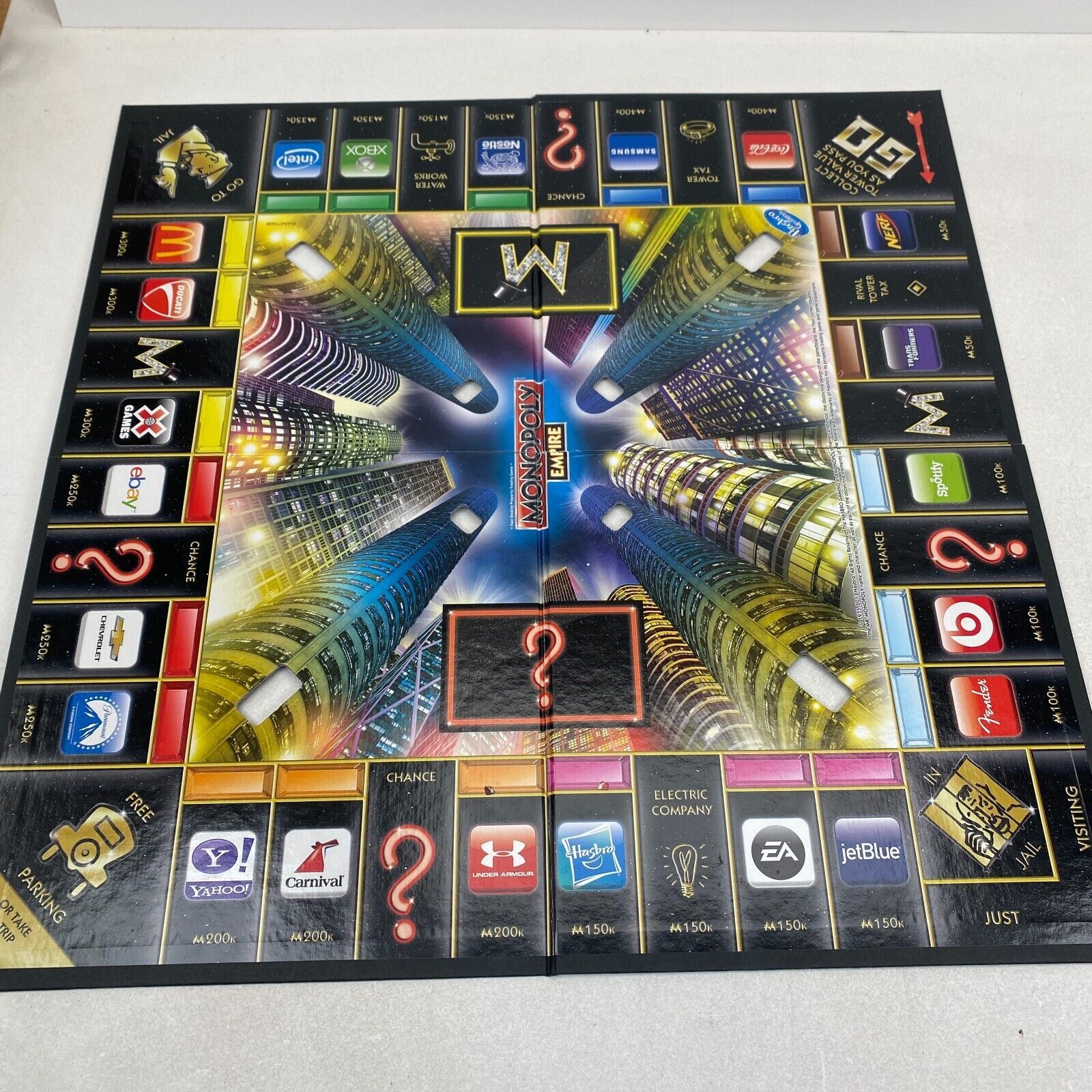 Monopoly EMPIRE Game Board ONLY Hasbro Replacement Parts Contemporary