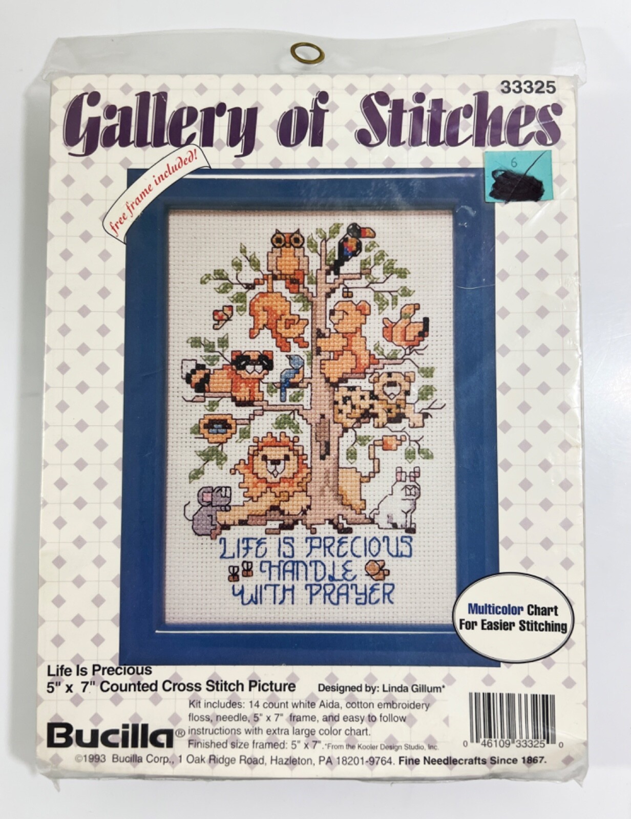 Bucilla Gallery of Stitches Counted Cross Stitch Kit Life is Precious Pr... - $7.39