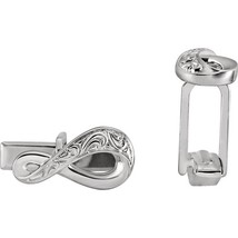 14K White Gold Infinity Cufflinks - $50,235.81 MXN