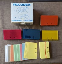 Mixed Lot of Rolodex TP-24 Ptransparent Card Protectors and Cards Multip... - £15.15 GBP