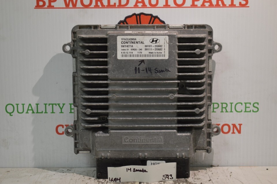 391012G662 Hyundai Sonata 2011-14 Engine Control Unit ECU Module 593-16A4 - $21.55