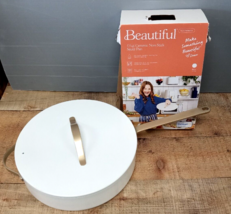 Beautiful 5.5 Quart Ceramic Non-Stick Saute Pan, White Icing, by Drew Ba... - $49.99