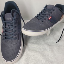 MEN&#39;S LEVI&#39;S BLUE/ BROWN TENNIS SHOES CASUAL SNEAKER SIZE 10.5 - $19.79