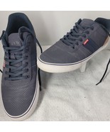 MEN&#39;S LEVI&#39;S BLUE/ BROWN TENNIS SHOES CASUAL SNEAKER SIZE 10.5 - $19.79