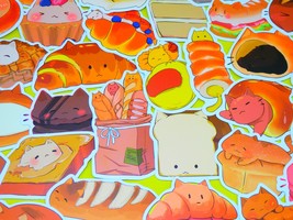 Cats and Desserts Stickers Pack, 50 PCS a pack, Waterproof, Reusable, Ve... - $9.54 CAD