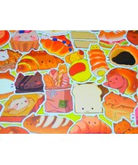 Cats and Desserts Stickers Pack, 50 PCS a pack, Waterproof, Reusable, Ve... - $9.49 CAD