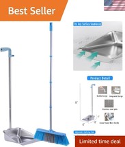Durable Broom &amp; Dustpan Set - Long Handle Adjustable 52&quot; Combo for Home Use - $840.68 MXN
