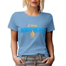 I Love Windsurfing. Sports Graphic Tshirt for Surfer, Men &amp; Women - Baby Blue T- - £17.26 GBP+