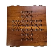 Vtg Berea College Kentucky Handcrafted Wooden Chinese Checkers Board Game 8x8 - £21.70 GBP