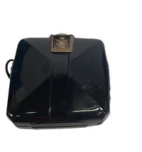 1980s Marc Levine Lacquered Black Hard Shell Bag W/ Strap - $34.65